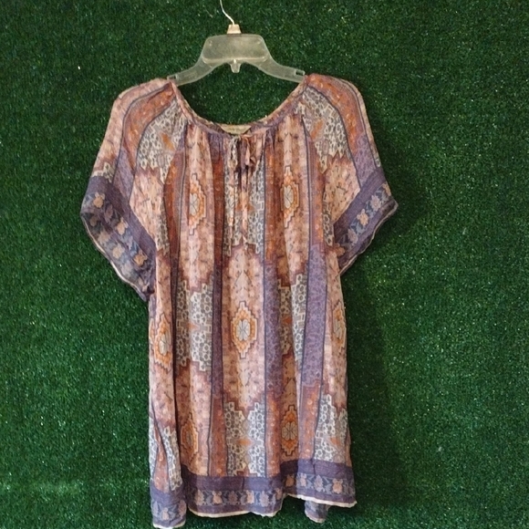 Lucky Brand Bohemian Print Women's Top - Picture 1 of 4